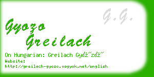 gyozo greilach business card
